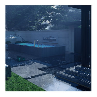 Container sans fin sur le toit de la piscine piscines