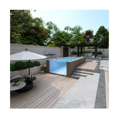 Piscine extérieure avec panneau acrylique super clair pour piscine de luxe