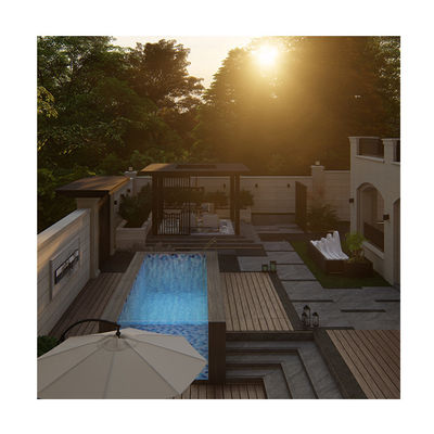 Piscine extérieure avec panneau acrylique super clair pour piscine de luxe