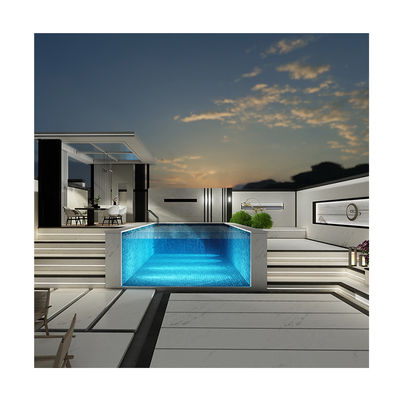Piscine extérieure avec panneau acrylique super clair pour piscine de luxe