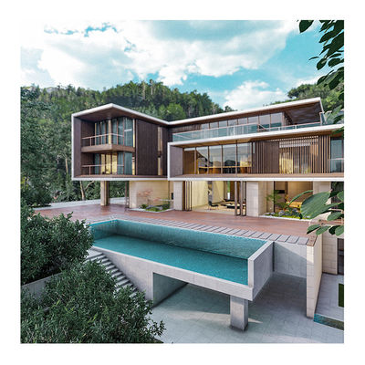 Piscine à domicile modulaire en acrylique lucite au-dessus du sol avec conception de fenêtre murale transparente