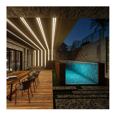 Piscine à domicile modulaire en acrylique lucite au-dessus du sol avec conception de fenêtre murale transparente
