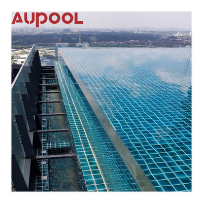 Panneau acrylique coulé de 30 mm à 950 mm d'épaisseur pour piscine extérieure Cascade de cascade