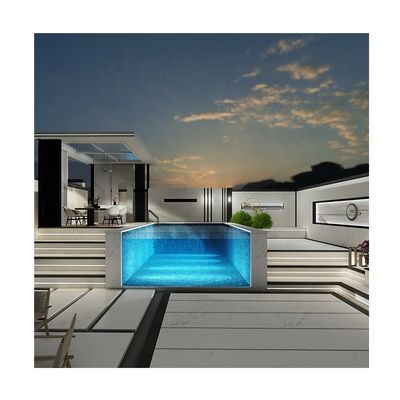 Panneaux acryliques UV à haute transmission lumineuse de 100 mm d'épaisseur pour piscines sur mesure
