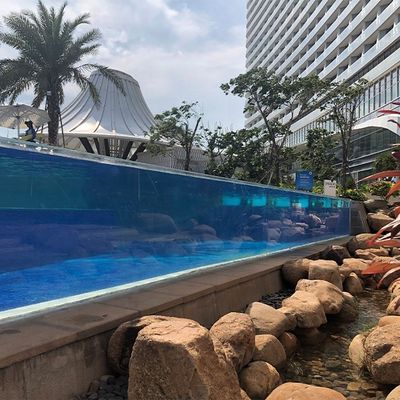 Transmission de haute luminosité de diaphaneité Université personnalisée au-dessus de la piscine au sol