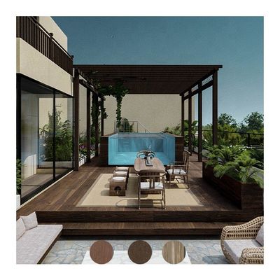 Piscine extérieure en fibre de verre à haute diaphanéité 92,5% et conception claire/transparente
