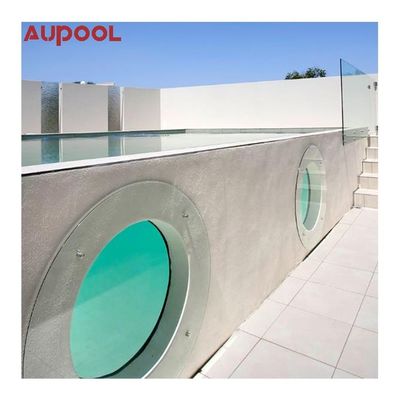 Piscine préfabriquée à cadre en acier à cadre métallique assemblé avec filtre à sable et acrylique transparent