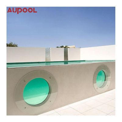 Piscine préfabriquée à cadre en acier à cadre métallique assemblé avec filtre à sable et acrylique transparent