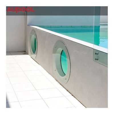 Piscine préfabriquée à cadre en acier à cadre métallique assemblé avec filtre à sable et acrylique transparent