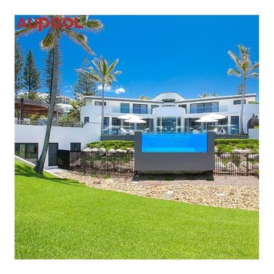Piscine intégrée préfabriquée en acrylique lucite personnalisée pour résidence privée