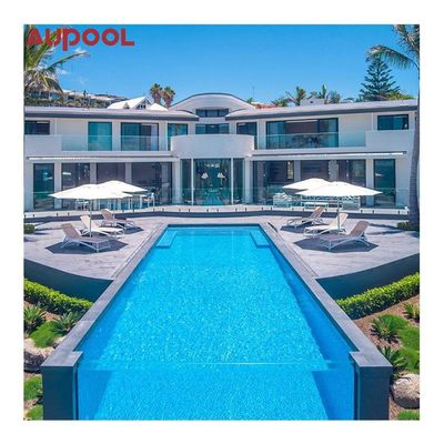 Piscine intégrée préfabriquée en acrylique lucite personnalisée pour résidence privée