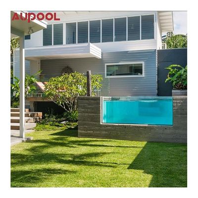 Piscine en fibre de verre rectangulaire privée moderne