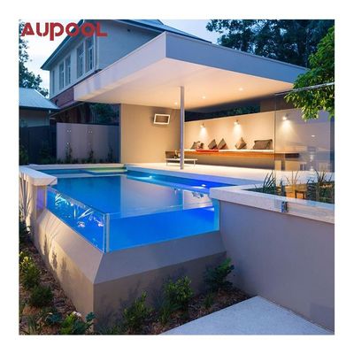 Piscine préfabriquée transparente/transparente 20 pieds 40 pieds pour conteneurs maritimes pour sortie modulaire