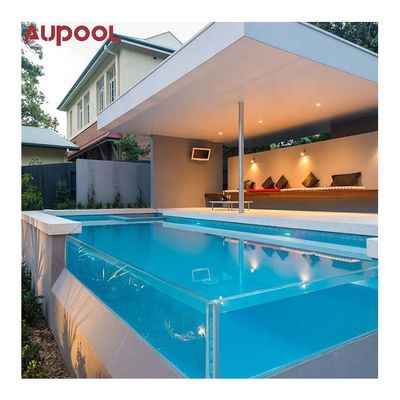 Piscine préfabriquée transparente/transparente 20 pieds 40 pieds pour conteneurs maritimes pour sortie modulaire