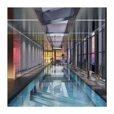 Panneau en verre plexi PMMA sans fin pour une grande piscine acrylique transparente