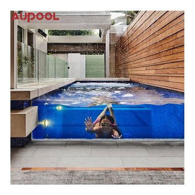 Chlorineur de sel et récipient préfabriqué léger sous-marin pour piscine en acier