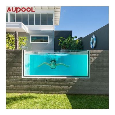 Piscine de plongée à l'air libre avec fenêtre acrylique transparente et conception personnalisable