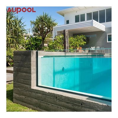 Piscine de plongée à l'air libre avec fenêtre acrylique transparente et conception personnalisable