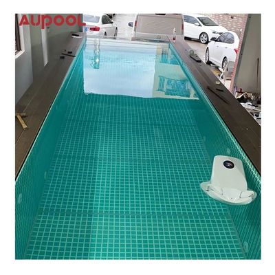 Service de coupe Structure en acier piscine préfabriquée avec fenêtre acrylique de 100 mm de AUPOOL OEM