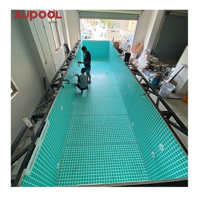 Service de coupe Structure en acier piscine préfabriquée avec fenêtre acrylique de 100 mm de AUPOOL OEM