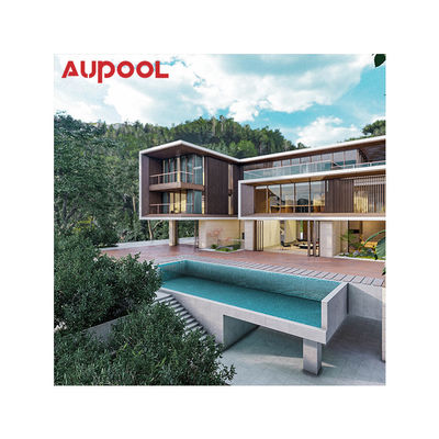 Panneau acrylique transparent AUPOOL Fibre de verre piscines pour bébés extérieures avec échelle et pompe à chaleur pour enfants