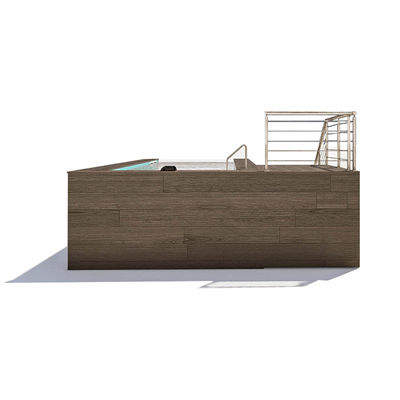 AP-2000 piscine préfabriquée pour la natation au-dessus du sol dans un conteneur de 20 pieds 40 pieds
