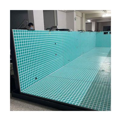 Service de coupe piscine acrylique préfabriquée en lucite pour la cour de l'appartement