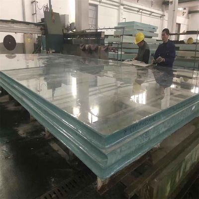Service de coupe piscine acrylique préfabriquée en lucite pour la cour de l'appartement