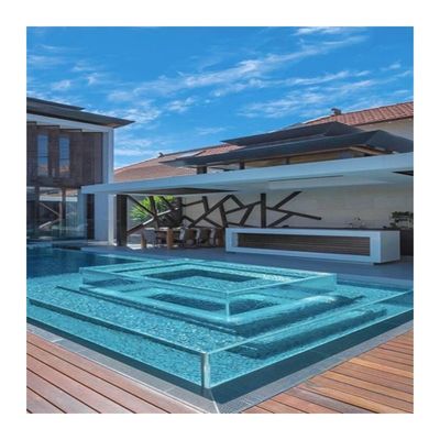 Panneaux de verre acrylique transparent de 50 mm d'épaisseur pour piscine Densité 1,20 g/cm3 et durable