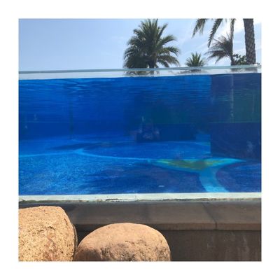 Panneaux de verre acrylique transparent de 50 mm d'épaisseur pour piscine Densité 1,20 g/cm3 et durable
