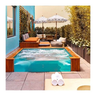 fenêtre de panneau de verre PMMA Lucite Plexi pour piscine facile à nettoyer