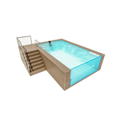 Densité 1,2 g/cm3 Piscine préfabriquée pour villa et maison de plage Maison de jardin