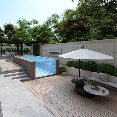 Densité 1,2 g/cm3 Piscine préfabriquée pour villa et maison de plage Maison de jardin