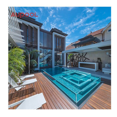 100% d'importation de Lucite PMMA à coque acrylique Spa de natation en fibre de verre pour piscine intérieure extérieure