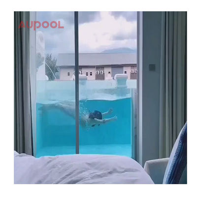 100% d'importation de Lucite PMMA à coque acrylique Spa de natation en fibre de verre pour piscine intérieure extérieure