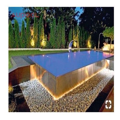 100% d'importation de Lucite PMMA à coque acrylique Spa de natation en fibre de verre pour piscine intérieure extérieure