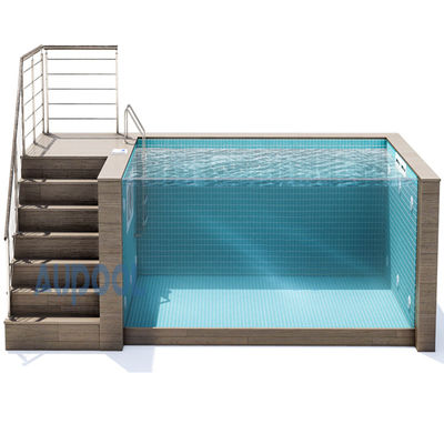 Piscine de jardin préfabriquée en acrylique pour les piscines en fibre de verre de villa au-dessus du sol