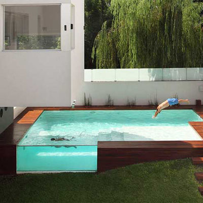 Piscine de jardin préfabriquée en acrylique pour les piscines en fibre de verre de villa au-dessus du sol
