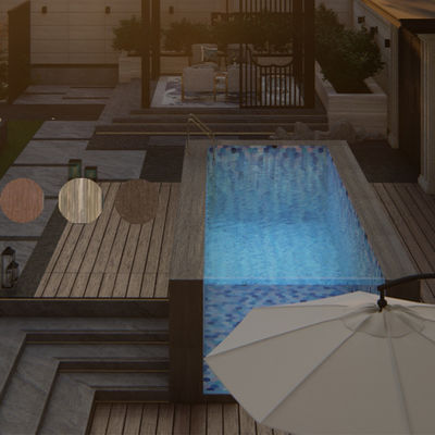 Matériau acrylique lucide au-dessus du sol piscine avec fenêtre de piscine et design infini