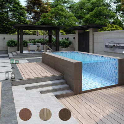 Matériau acrylique lucide au-dessus du sol piscine avec fenêtre de piscine et design infini