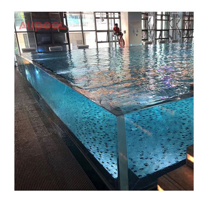 Panneaux de verre acrylique transparent de 50 mm d'épaisseur pour piscine transparents et durables