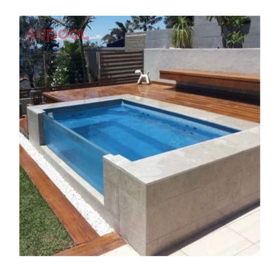 Panneaux de verre acrylique transparent de 50 mm d'épaisseur pour piscine transparents et durables