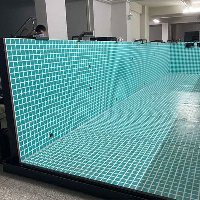 Installation facile piscine préfabriquée en plexiglas acrylique avec avantage d'assemblage rapide