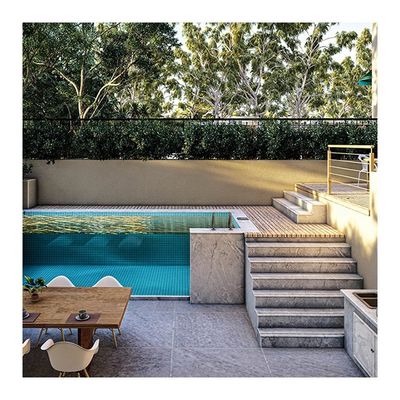 Piscine préfabriquée à l'extérieur en acrylique infini