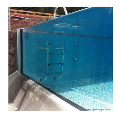 7.8M Rectangle Grand Famille Spa en fibre de verre en plein air Infinity piscine en fibre de verre