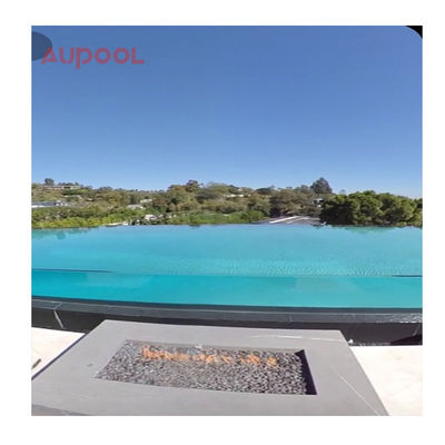 7.8M Rectangle Grand Famille Spa en fibre de verre en plein air Infinity piscine en fibre de verre