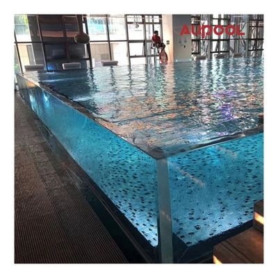 Protection UV Sécurité Panneaux acryliques en verre épais en verre sans fin pour les enceintes de piscine