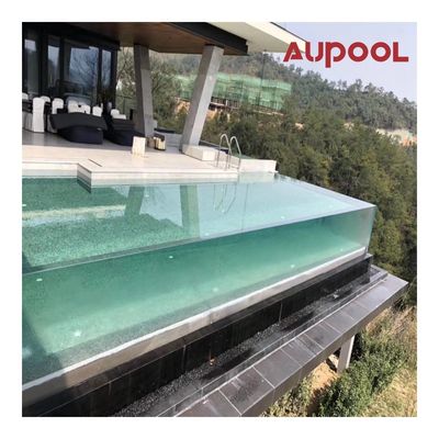 Protection UV Sécurité Panneaux acryliques en verre épais en verre sans fin pour les enceintes de piscine