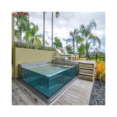 Panneau de piscine en arrière-cour en matière acrylique de lucite à haute dureté de surface
