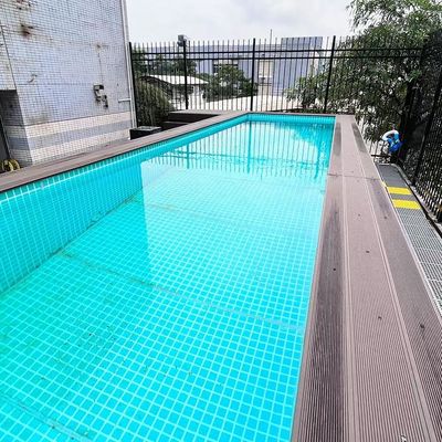 8m au-dessus du sol Container en acier piscine piscine familiale pour la détente dans la cour